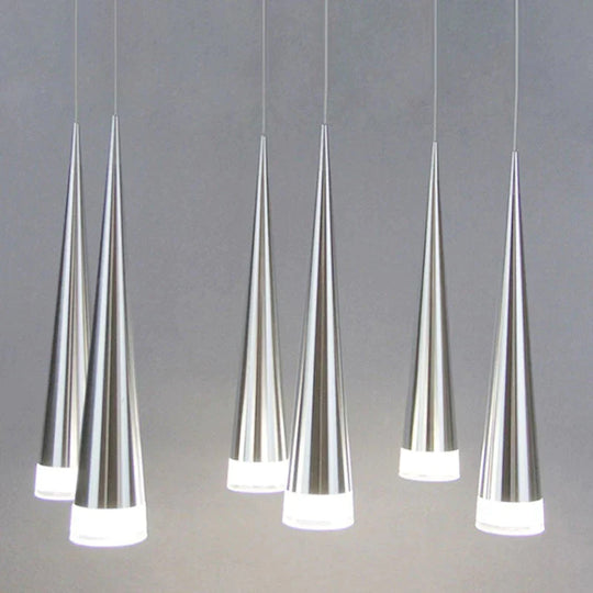 Minimalist Led Pendant Lights 5W Modern Conical Lamps Aluminum Hand Lighting Dining - Room Bar