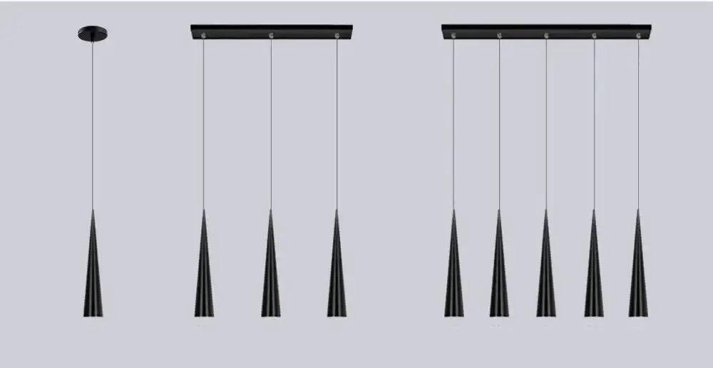 Minimalist Led Pendant Lights 5W Modern Conical Lamps Aluminum Hand Lighting Dining - Room Bar