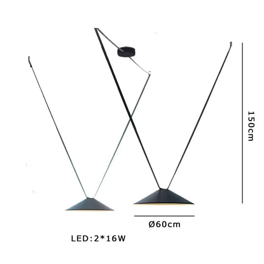 Minimalist Style Light Luxury Dimmable Led Chandelier Modern Suspension Home Decor Appliance