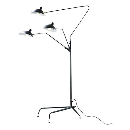 Modern Art Floor Led Lamp For Living Room Bedroom Study Office Lustre Black Standing Light With