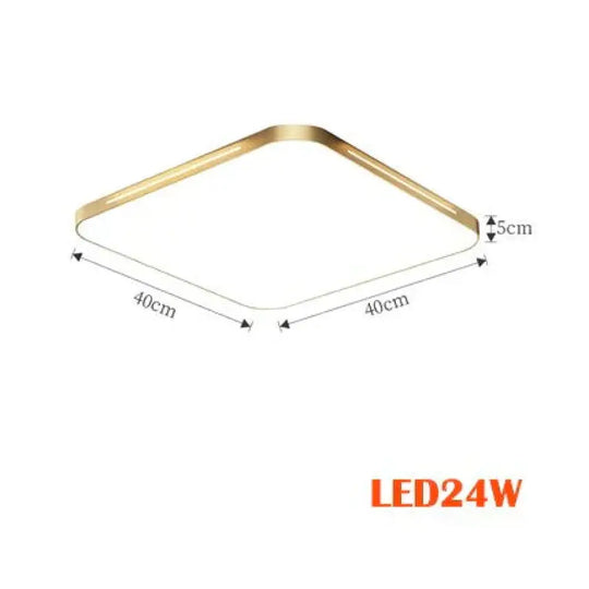 Modern Atmosphere Light Luxury Ultra Thin Ceiling Lamp Bedroom Living Room Kitchen Dining