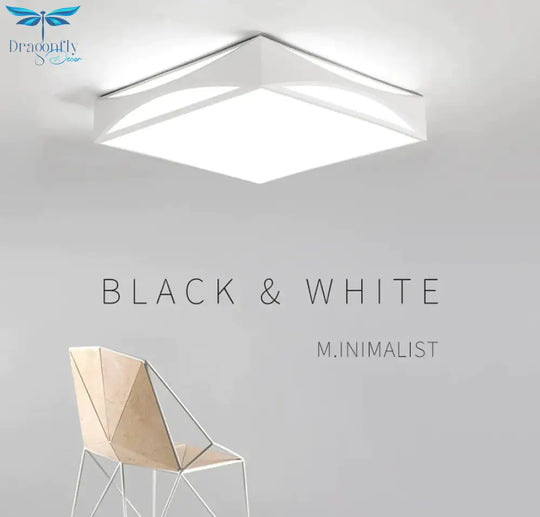 Modern Black White Design Ceiling Light For Home Led Lamps High Quality Lamp Living Room Bedroom