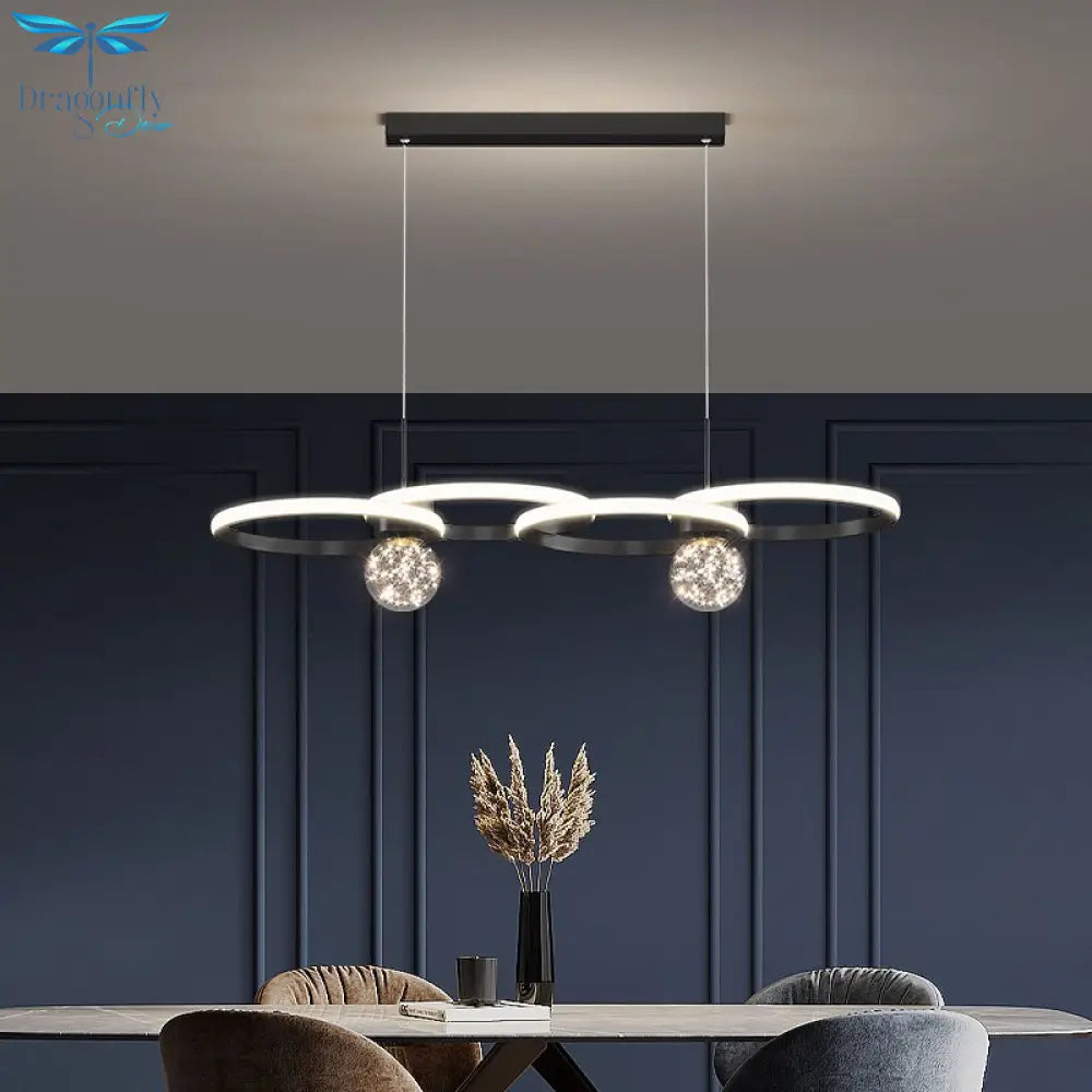 Modern Ceiling Chandeliers Led For Living Room Dining Table Lighting Simplicity Design Circle
