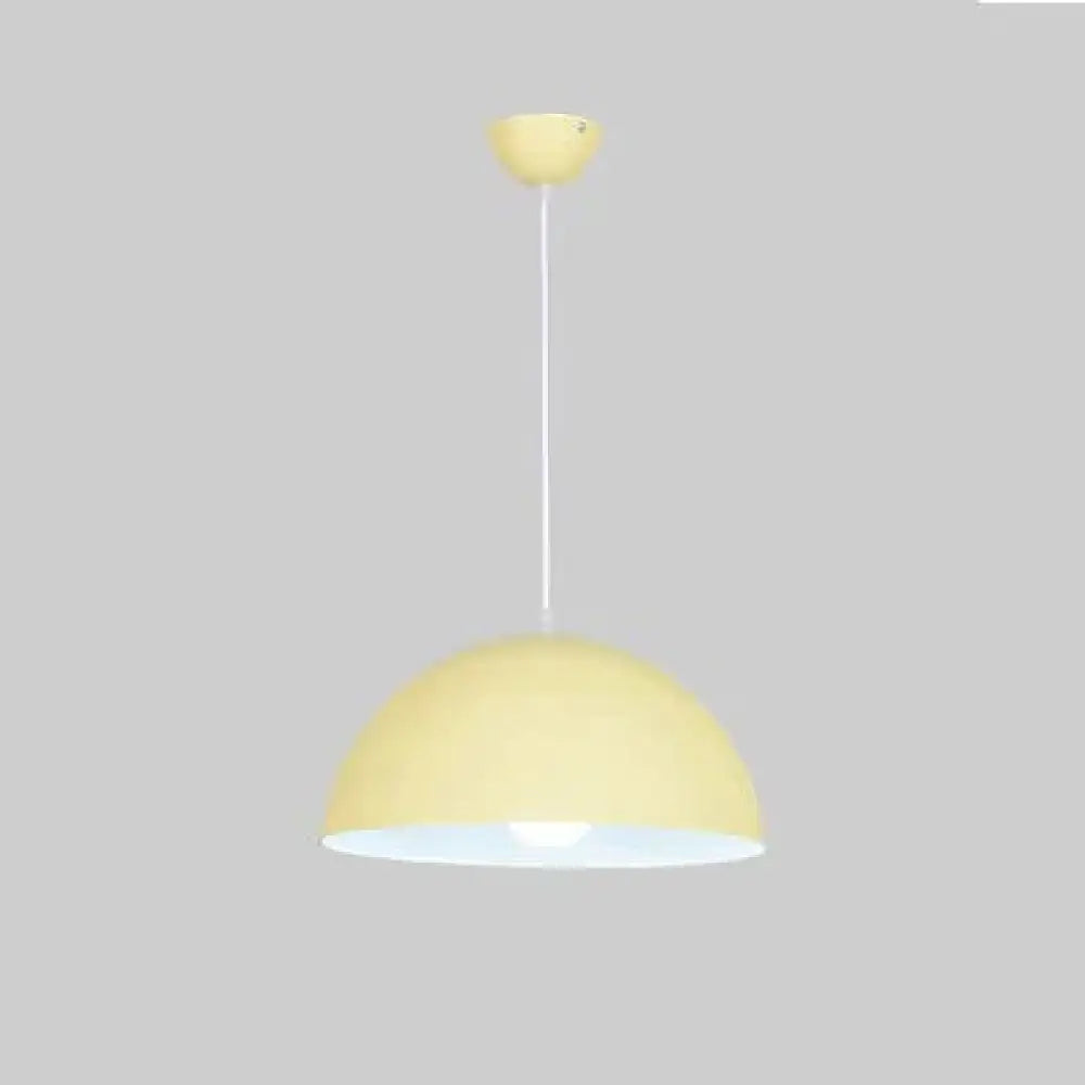 Modern Ceiling Lamps Semicircle Lampshade Aluminum Pendant Lights Restaurant Dining Table Kitchen