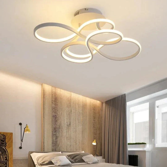 Modern Ceiling Lights White/Gold/Coffee Color Led Lamp For Living Room Bed Study Surface Mounted