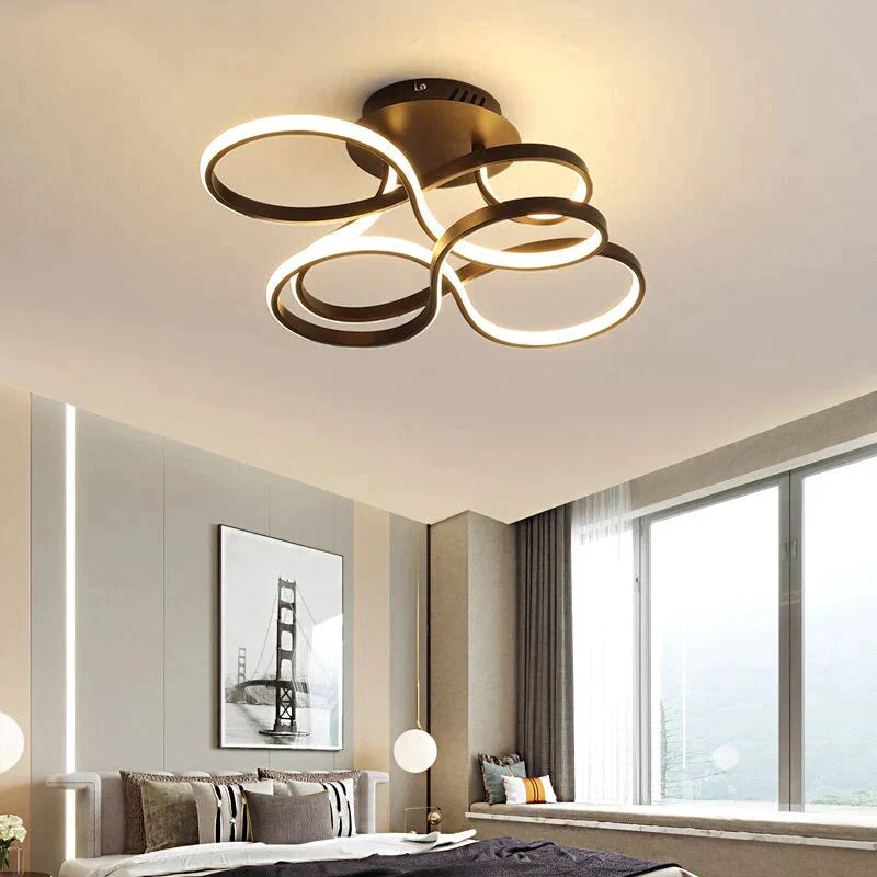 Modern Ceiling Lights White/Gold/Coffee Color Led Lamp For Living Room Bed Study Surface Mounted