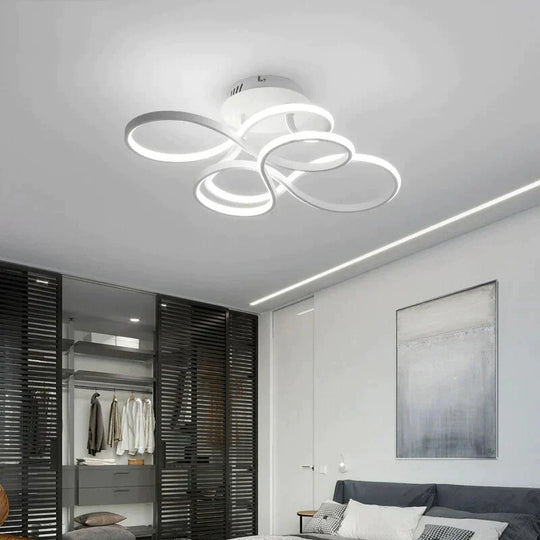 Modern Ceiling Lights White/Gold/Coffee Color Led Lamp For Living Room Bed Study Surface Mounted