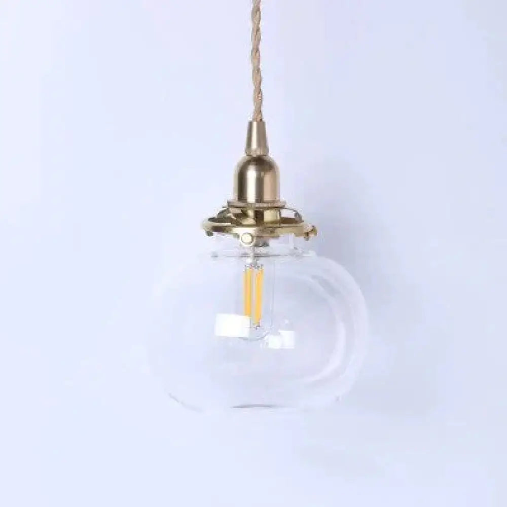Modern Creative Glass Pendant Lamp Bar Bedside Bedroom Dining Room Decoration Lights Indoor Led E27