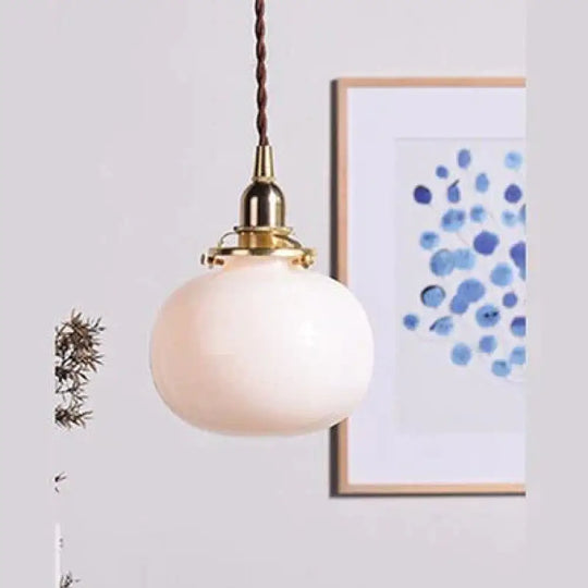 Modern Creative Glass Pendant Lamp Bar Bedside Bedroom Dining Room Decoration Lights Indoor Led E27