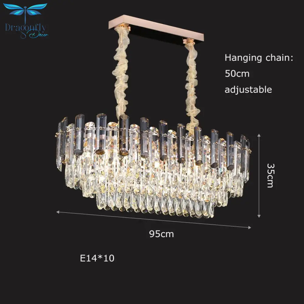 Modern Crystal Led Luxury Ceiling Lights - Round Lamps For Indoor Home Lighting & Living Room Decor