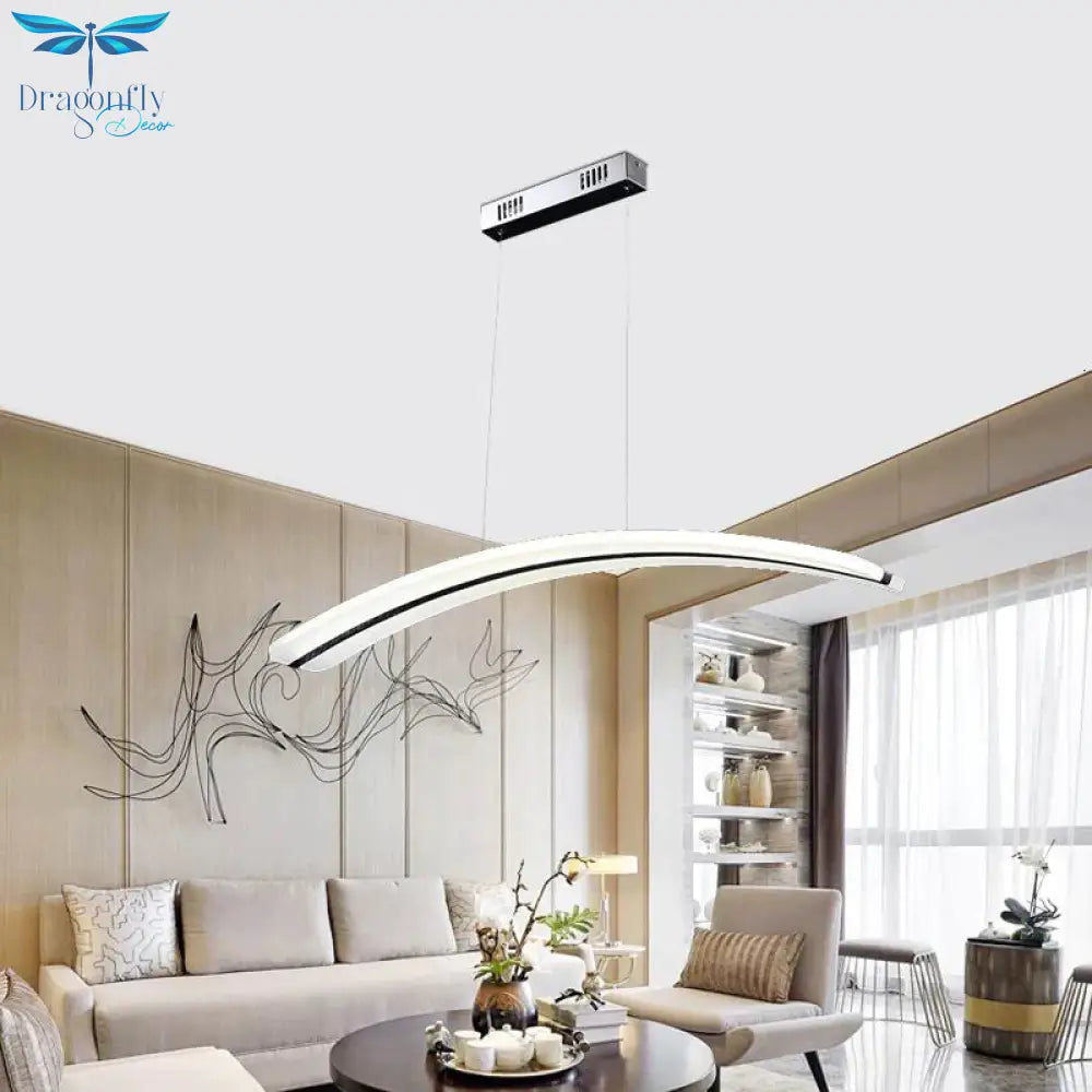 Modern European Alloy Painted 3 Style Minimalism Pendant Light Led Lamp For Living Room Restaurant