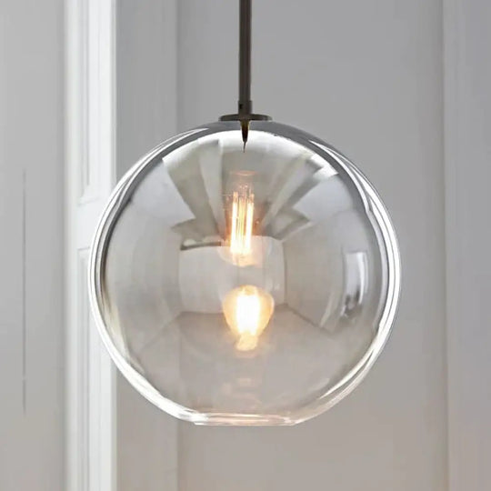 Modern Glass Ball Pendant Light Gradient Color Hanging Lamp Hanglamp Kitchen Fixture Dining Living