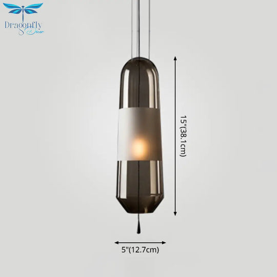 Modern Glass Pendant Light Fixture - Stylish Hanging For Bedroom