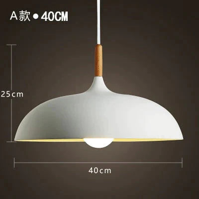 Modern Hanging Ceiling Lamps Wood Aluminium E27 Pendant Lights Dining Room Table Bedside Kitchen