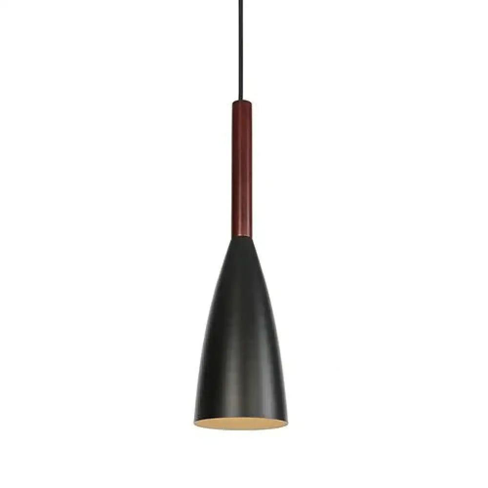 Modern Industrial Aluminum Lampshade Pendant Lamps E27 Minimalist Hanging Light For Kitchen Living