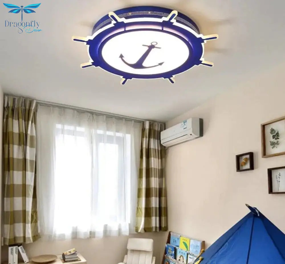 Modern Led Ceiling Chandelier For Bedroom Study Room Children Kids Rom Home Deco White/Pink/Blue