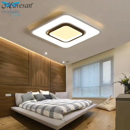Modern Led Ceiling Lamp Fixture For Living Room Touch Remote Control Dimming Dining Bedroom Lights