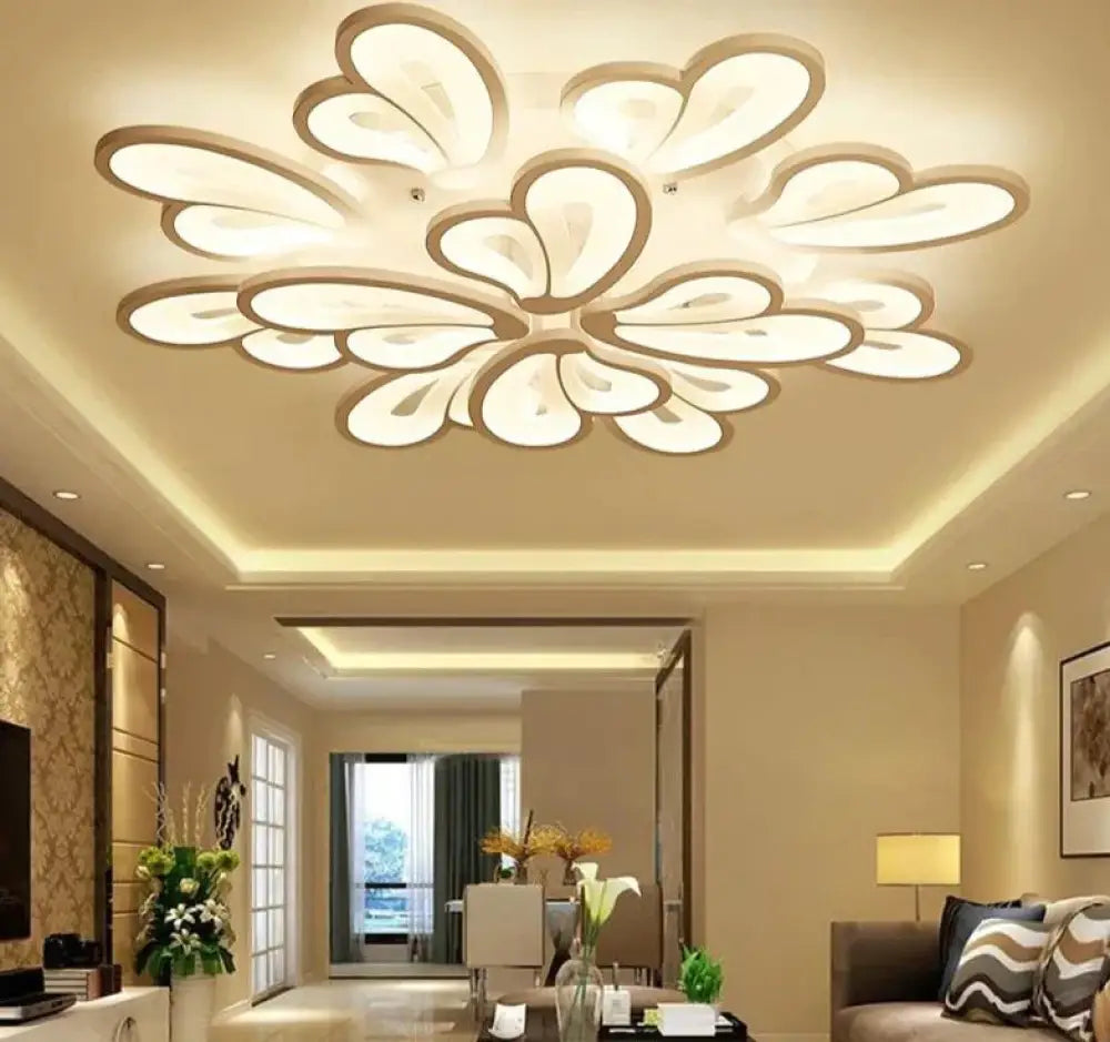 Modern Led Ceiling Light For Living Room Bedroom Plafon Home Lighting Lamp Fixtures White / 70X70Cm