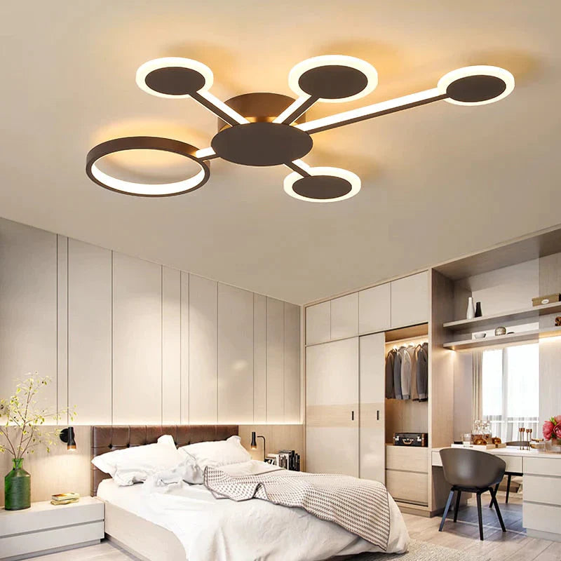 Modern Led Ceiling Light Remote Control For Living Room Bedroom Study Indoor Home Fixtures