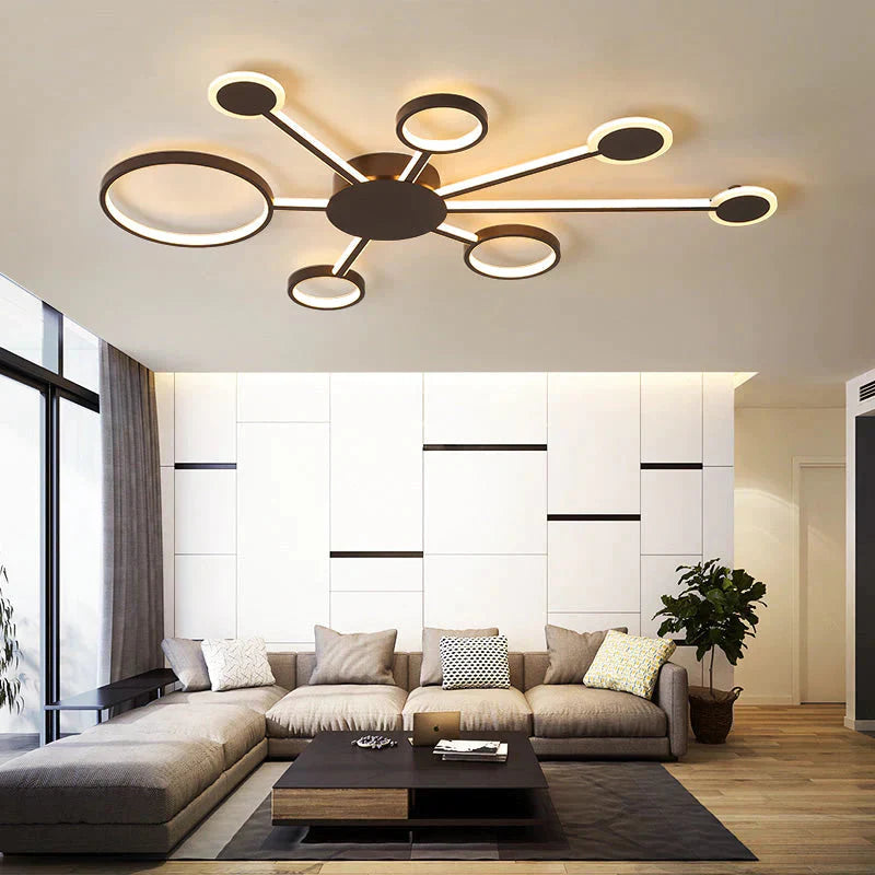 Modern Led Ceiling Light Remote Control For Living Room Bedroom Study Indoor Home Fixtures