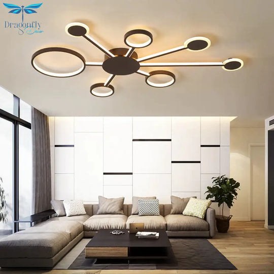 Modern Led Ceiling Light Remote Control For Living Room Bedroom Study Indoor Home Fixtures