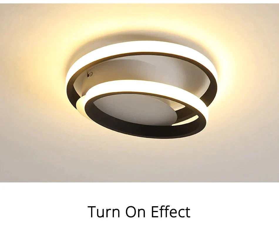 Modern Led Ceiling Light Warm Or Cool White For Living Room Corridor Balcony Surface Mounted Lights