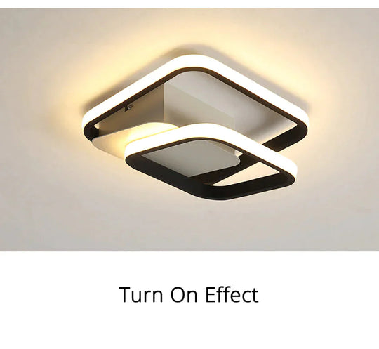 Modern Led Ceiling Light Warm Or Cool White For Living Room Corridor Balcony Surface Mounted Lights