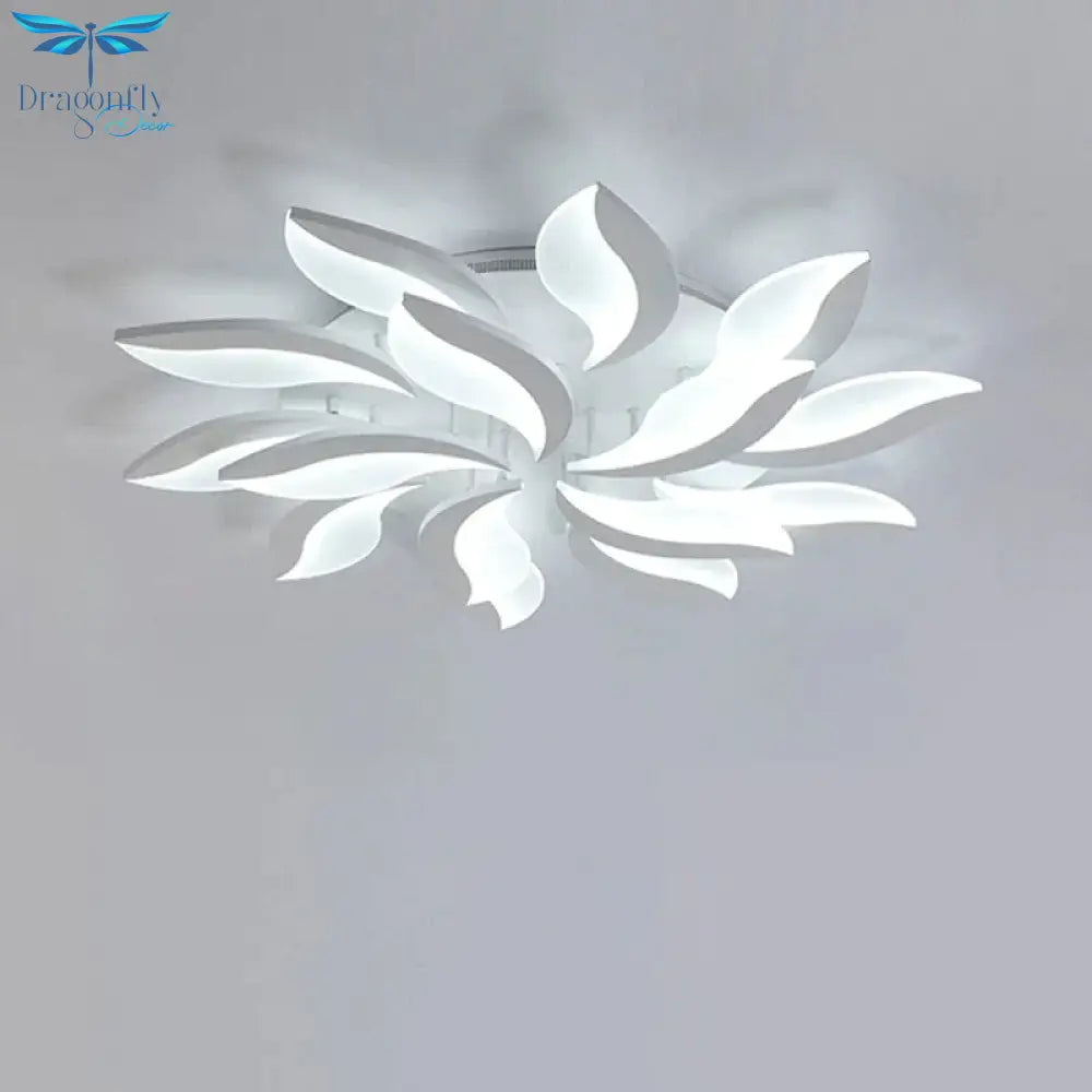 Modern Led Ceiling Lights Fixtures Living Room Hardware Acrylic Lampshade With Remote Bedroom Lamp