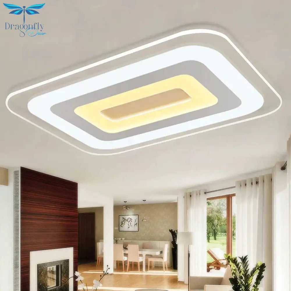 Modern Led Ceiling Lights For Indoor Lighting Plafon Square Lamp Fixture Living Room Bedroom