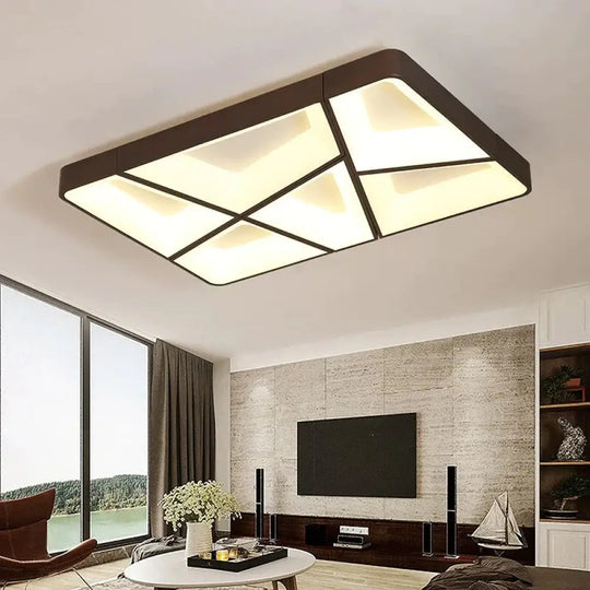 Modern Led Ceiling Lights For Living Room Bedroom Study Home Deco Lamp Fixtures Black Color /