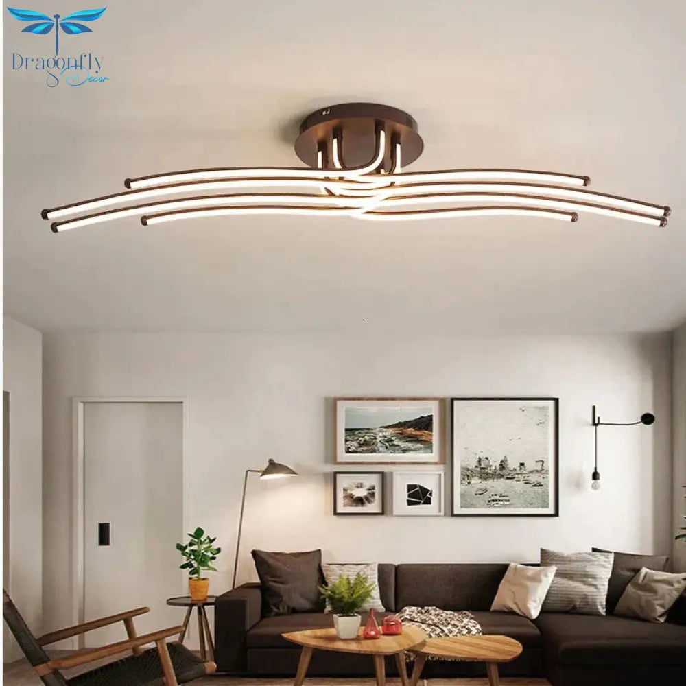 Modern Led Chandelier Aluminum Lights For Living Room Bedroom Home Ceiling Fixtures Luminaire
