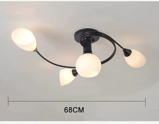 Modern Led Chandelier Ceiling Lamp Indoor Illuminate Lighting Avize Salon Lustres Childern Lights 4