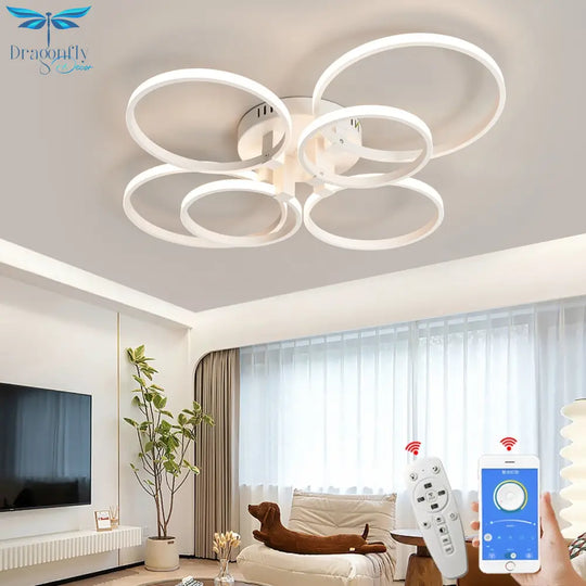 Modern Led Chandelier For Living Room Bedroom Study 90 - 260V Indoor Chandelier Fixtures Ceiling
