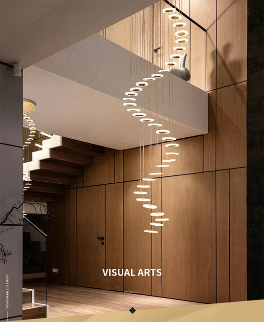 Modern Led Chandelier Living Room Pendant Lamp Bedroom Fixtures Stairs Suspended Lights Restaurant