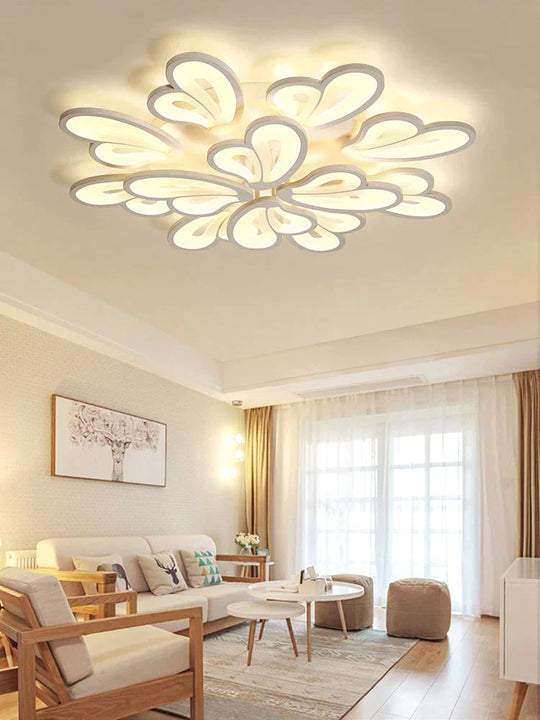 Modern Led Chandelier With Remote Control Acrylic Lights For Living Room Bedroom Home Lighting