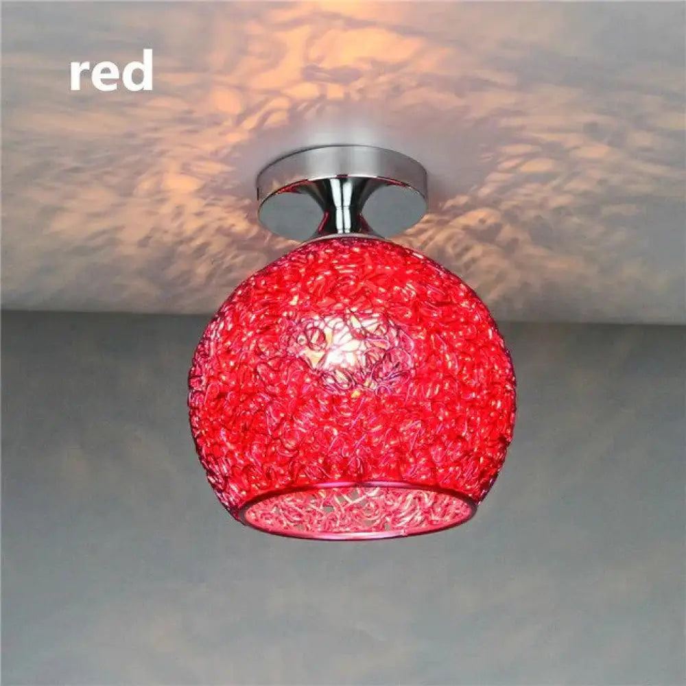 Modern Led Colorful Ceiling Light Aluminum E26/27 Kitchen Bedroom Porch Dining Room Balcony