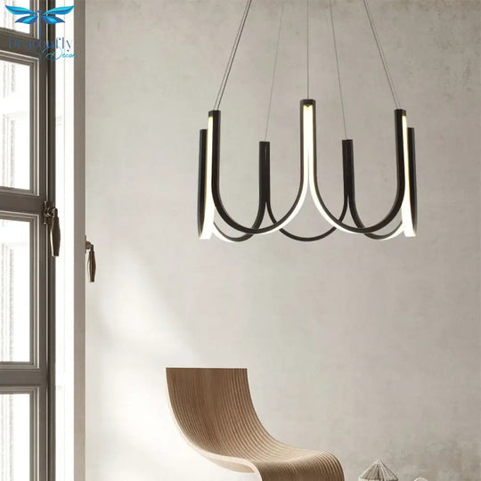 Modern Led Pendant Light Living Room Lighting Atmospheric Designer Villa Creative Bedroom Fixture