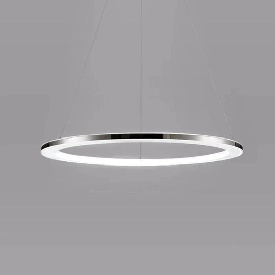 Modern Led Pendant Lights Fixtures For Dining Living Room Home Decor Acrylic Rings Hanging Lamp