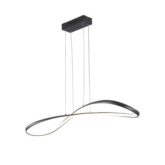 Modern Led Pendant Lights For Dining Room Kitchen Home Deco Lamp Matte Black/White Finished Black