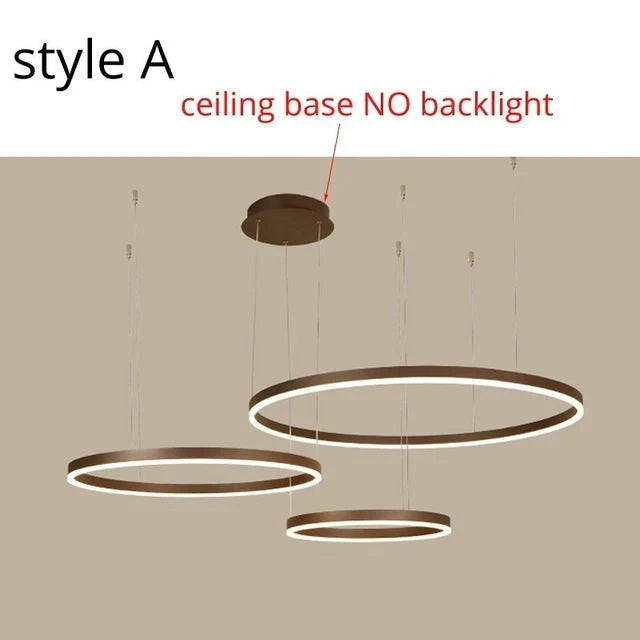 Modern Led Pendant Lights For Living Dining Room Dimmable Suspension Luminaire Suspendu Circular