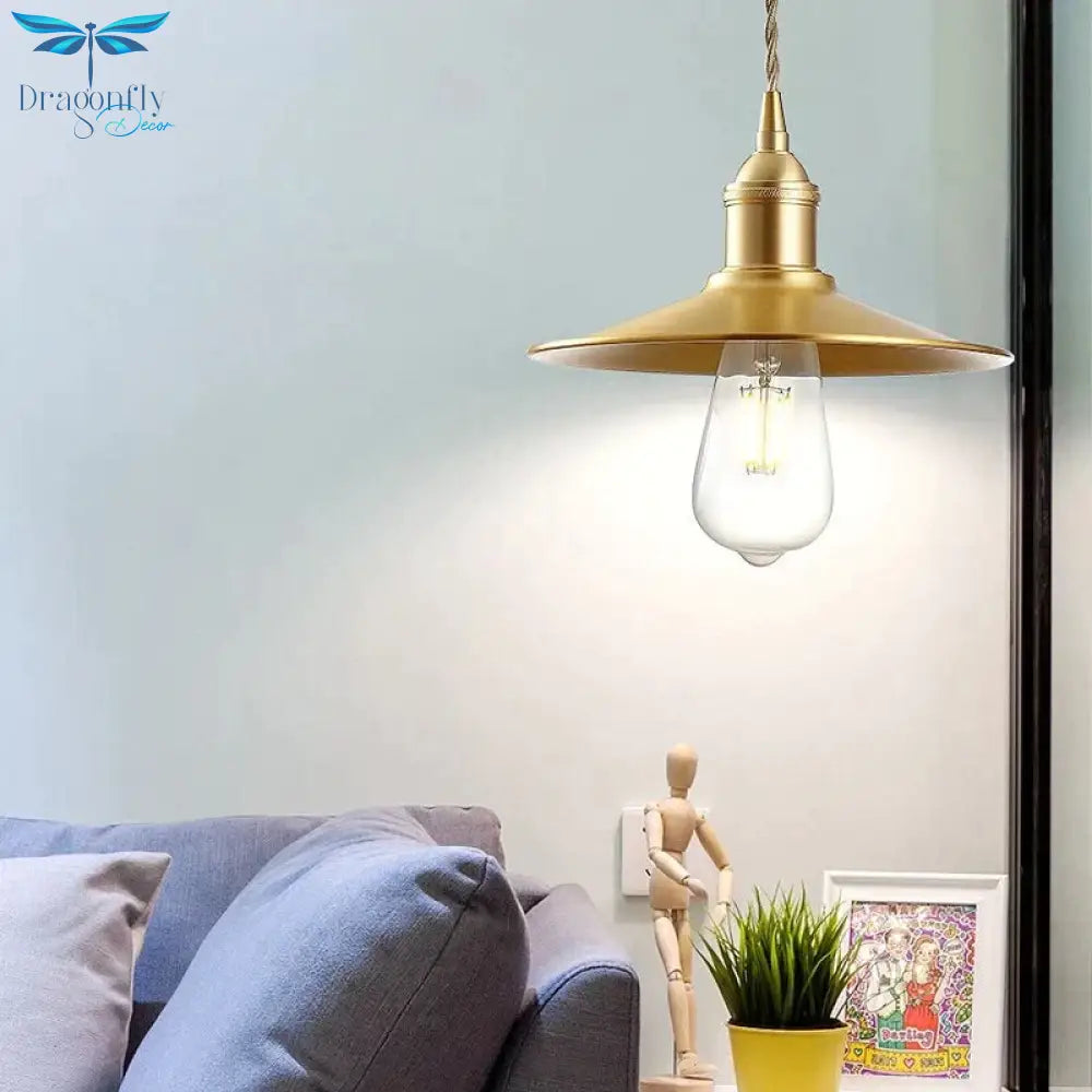 Modern Led Pendant Lights Vintage Copper Hanging For Bedroom Kitchen Living Room Loft Home Decor