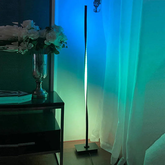 Modern Led Rgb Floor Lights Lighting Living Room Bedroom Decor Lamp Bedside Standing Nordic Indoor
