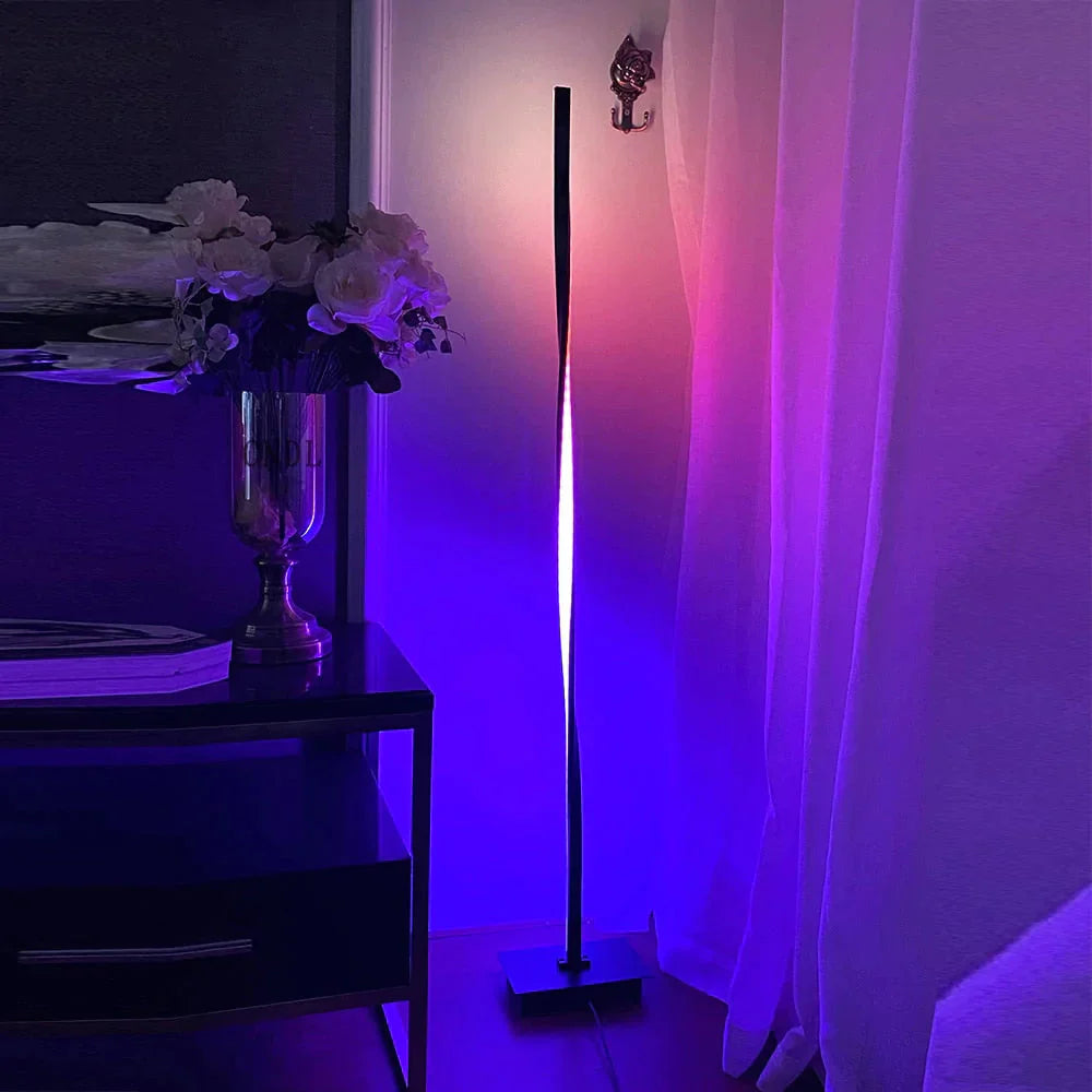 Modern Led Rgb Floor Lights Lighting Living Room Bedroom Decor Lamp Bedside Standing Nordic Indoor