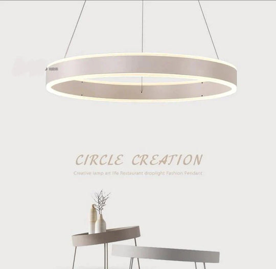 Modern Led Ring Pendant Lights For Dinning Room Living Restaurant Kitchen Luminaire Suspended Lamp