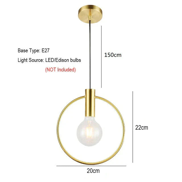 Modern Led Round Glass Ball Pendant Lights Iron E14 Lamps Hanging Light Fixture For Living Room