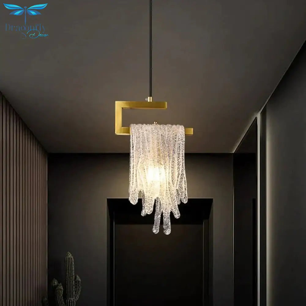 Modern Light Luxury All Copper Small Chandelier Nordic Creative Bedroom Bedside Corridor Aisle