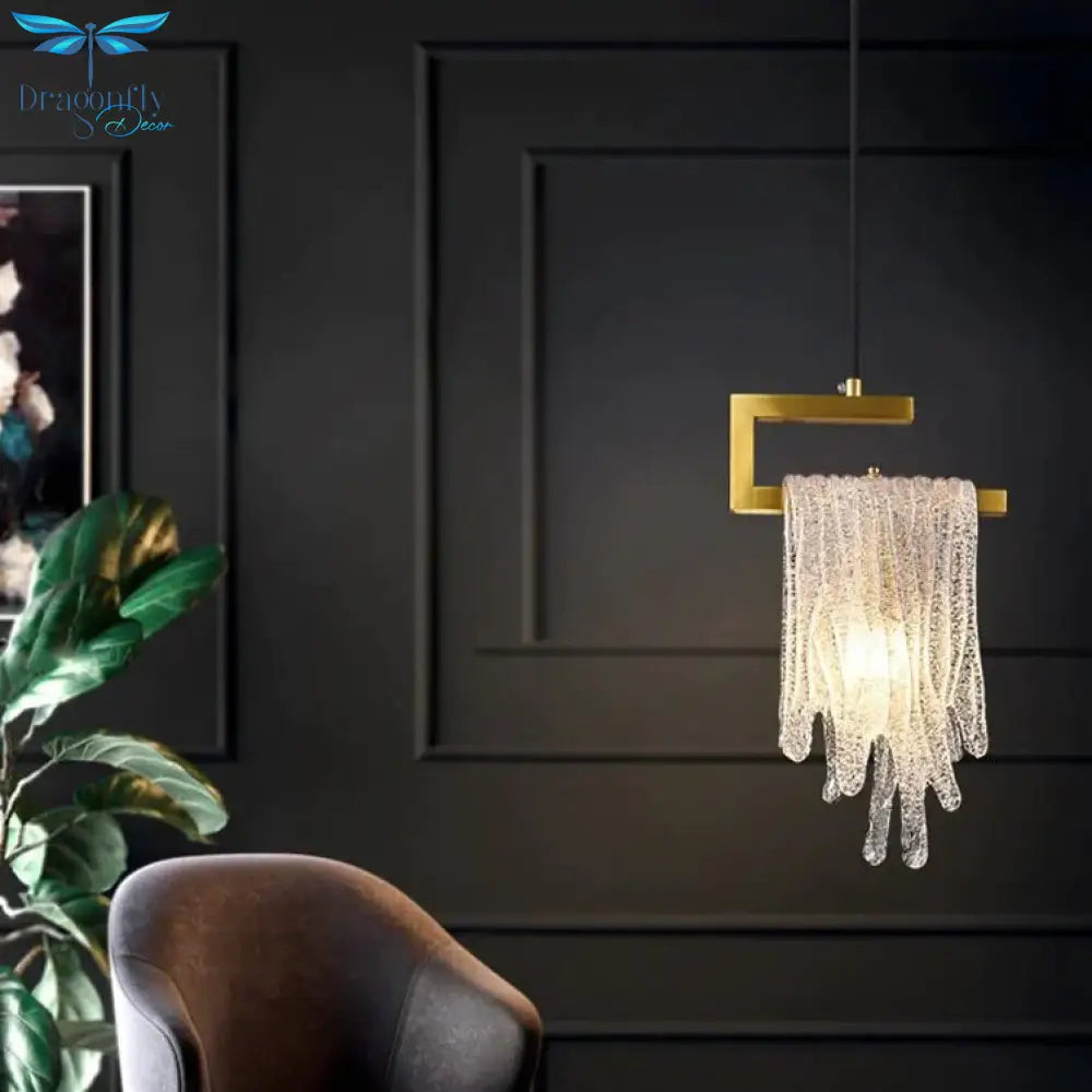 Modern Light Luxury All Copper Small Chandelier Nordic Creative Bedroom Bedside Corridor Aisle