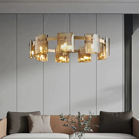 Modern Light Luxury Living Room Chandelier Simple Bedroom Creative High - End Nordic Restaurant Bar