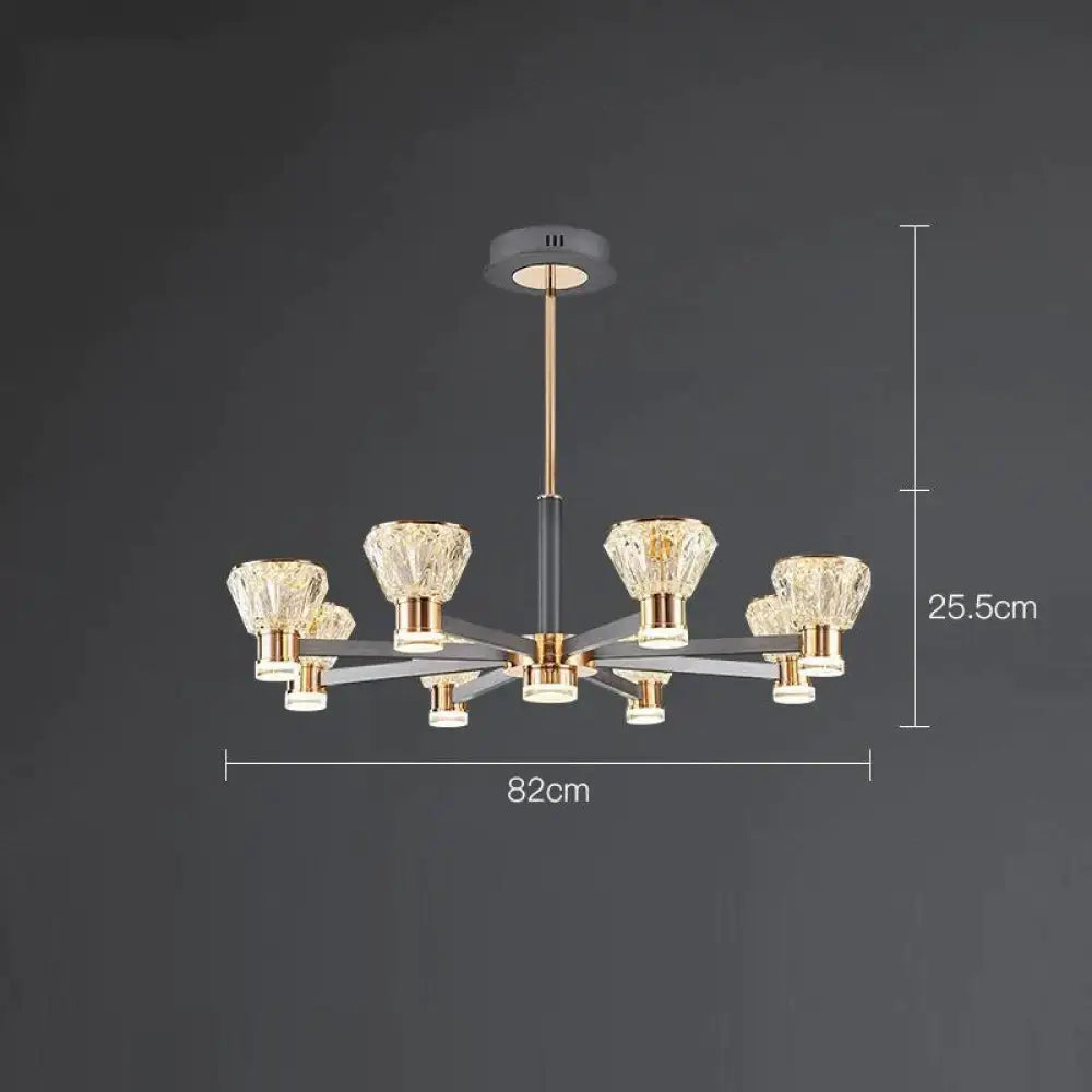 Modern Luxury Crystal Chandelier New Nordic Online Celebrity Creative Personality 8 Heads /