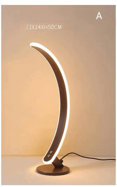 Modern Minimalist Creative Personality Brown White Led Floor Lamp Stand Living Room Bedroom Study